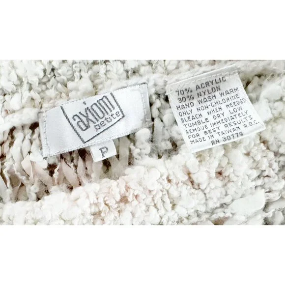 Vintage AXIOM 80s 90s Sleeveless Open Knit Sweater Size Small - Picture 6 of 7